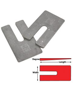 SPP10512 image(0) - Specialty Products Company Aluminum Alloy Heavy Duty Truck Shims 3 x 6 x 1 DEG (6)
