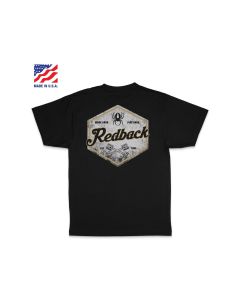 RDBTS1XXXL image(0) - Redback Boots USA Piston Hex Tee Black XXX-Large