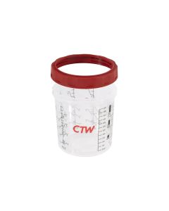 CTWHC-180 image(0) - CTW International HC-180 180Ml Hard Cup & Collar for the CTW Disposable Paint Cup System