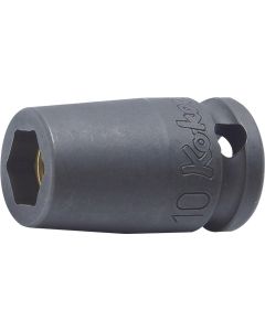 KKN13460AG-1-4 image(0) - Ko-ken USA 13460AG-1/4 3/8 Sq. Dr. Socket 1/4 6 point Length 32mm Self-Tapping screw Magnet