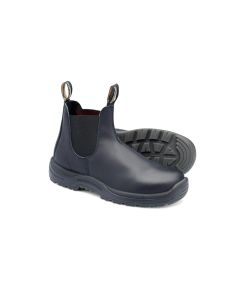BLU179-130 image(0) - Blundstone Steel Toe Slip-On Elastic Side Boots w/ Kick Guard, Black, AU size 13, US size 14