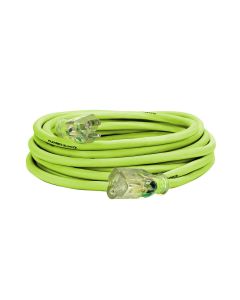 LEGFZ512725 image(0) - Legacy Manufacturing Flexzilla Pro Extension Cord, 14/3 AWG SJTW, 25', Outdoor, Lighted Plug