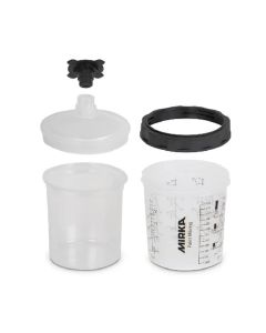 MRK9190170850 image(0) - Mirka Abrasives Paint Cup System 850ml, Filter Lid 125&Acirc;�m, 50/Pack