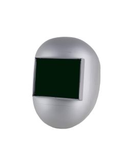 SRWS28911 image(0) - Sellstrom Welding Helmet - Passive - Nylon - Fixed Front  - 5.25" x 4.50" Viewing Area - Shade 10 - Ratcheting Headgear - Silver - 280 Series