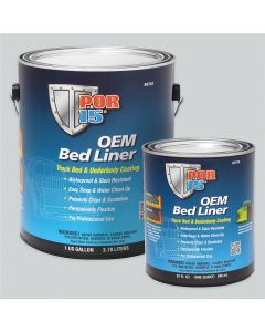 POI49701 image(0) - POR-15 INC 49701 OEM Bed Liner, 1 gal Can, Rubberized Textured Black, 100 to 120 sq-ft Coverage, 3 to 4 hr Curing