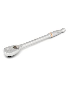 KDT81028T image(0) - GearWrench 1/4 Inch Drive 90-Tooth Long Handle Teardrop Ratchet 6 Inch