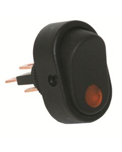 JTT2702-4J image(0) - The Best Connection 16 Amp 12V Amber Oval Rocker