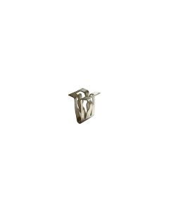 AVC20883 image(0) - AUVECO 20883 Bezel and Scuff Plate Molding Fastener, 15/32 in W x 11/16 in H, Metal, Zinc