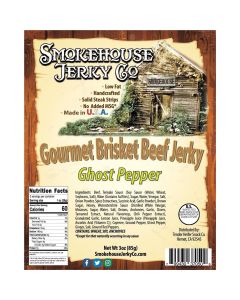 THS370509 image(0) - Tender Heifer Snack Co. Ghost Pepper Gourmet Beef Brisket Jerky - 3 Ounce