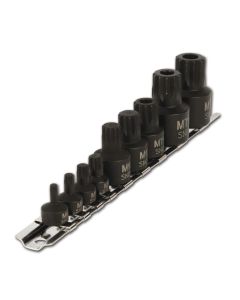 WLMW38965 image(0) - Wilmar Corp. / Performance Tool 9 pc. Impact Triple Square Bit Sockets