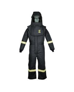 OBRTCG3A-S image(0) - OBERON Suit Kit - Arc Flash - 25 Cal TCG - Comes with Hood and Coveralls - Color: Black - Size: Small