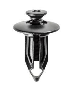 AVC16835 image(0) - AUVECO 16835 Push-Type Screw-Type with Closed End Rear Bumper Fascia Retainer, 27/32 in Dia Head, Nylon, Black