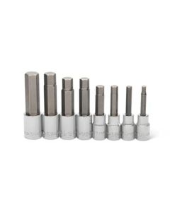 KDT82586 image(0) - GearWrench 7 Piece 1/2 Inch Drive Metric Mid Length Hex Bit Socket Set