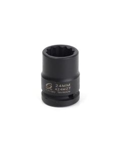 SUN424MZT image(0) - SUNEX 3/4 in. Drive 12-Point 24 mm Thin Wal