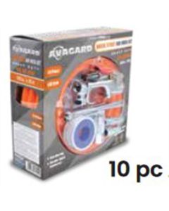 BLBPV3825KIT1 image(0) - BluBird Avagard PVC Air Hose Assembly 3/8" x 25' w/ 9 Pc Steel Accessory Kit