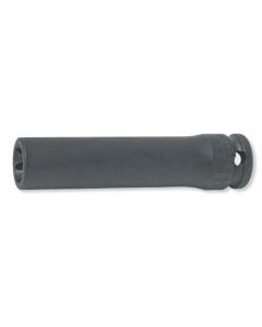KKN13325-E10 image(0) - Ko-ken USA 13325-E10 3/8 Sq. Dr. Impact Deep TORX E10 Socket - Length 80mm