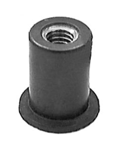 AVC13007 image(0) - AUVECO 13007 Well Nut, #10 - 32 TPI x 1/2 in Dia Head x 3/8 in Hole x 0.015 to 0.192 in Grip Range, Neoprene