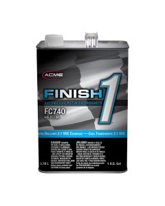 FNHFC740-1 image(0) - Finish 1 Automotive Refinish Products FC740-1 High Solid 2.1 VOC Super Brillante Clearcoat, 1 gal Can, Gloss, 4:1 Mixing