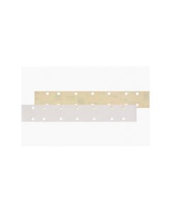 INA95-80 image(0) - Indasa USA,Inc. 95-80 Rhynostick White Line Long File Board Sheet Strip, 17-1/2 in L x 2-3/4 in W, 80 Grit