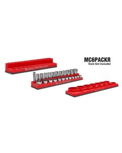 MTSMC6PACKR image(0) - Mechanic's Time Savers RED MAGNA-CADDY PACK