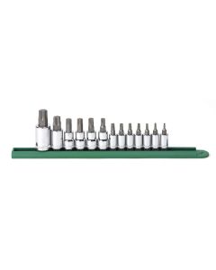 KDT80723 image(0) - GearWrench 13 Piece 1/4 Inch, 3/8 Inch & 1/2 Inch Drive Torx Bit Socket Set