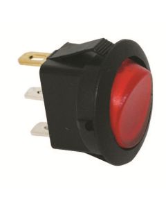 JTT2700-2J image(0) - The Best Connection 10 Amp 12V Red Round Rocker