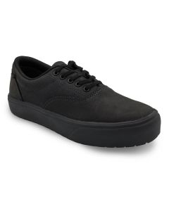 FSIAW4024-12EE image(0) - AIRWALK CRUZ Leather Soft Toe - Men's - SFT|EH|SR|SF - Triple Black - Size: 12 - EE - (Extra Wide)
