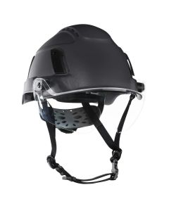 JCK22174 image(0) - Jackson Safety Safety Helmet - XS2-550V Series - Type 2+ - Vented - With Flip-Up Visor - Black