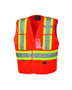 SRWV1020951U-45XL image(0) - Pioneer Pioneer - Safety Tear-Away Vest - Hi-Vis Orange - Size 4XL/5XL