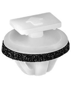 AVC21683 image(0) - AUVECO 21683 Rocker Molding and Exterior Trim Molding Clip with Sealer, Nylon, White