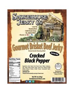THS544307 image(0) - Tender Heifer Snack Co. Cracked Black Pepper Gourmet Beef Brisket Jerky - 3 Ounce