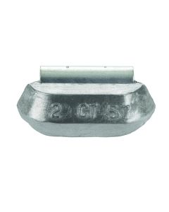 PWWCT020 image(0) - Wegmann Automotive 2oz Heavy-Duty Lead Uncoated Clip-on CT Series  Wheel Weight (Box of 25)