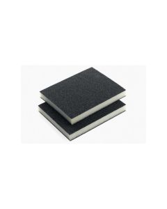 INA595121 image(0) - Indasa USA,Inc. 595121 Rhyno Double-Sided Sponge Pad, 5 in L x 4 in W x 1/2 in THK, Super Fine-Grade, Green
