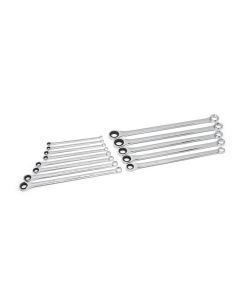 KDT85999 image(0) - GearWrench 13 Piece 72-Tooth 12 Point XL GearBox Double Box Ratcheting SAE Wrench Set