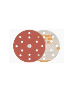 INA620-2000 image(0) - Indasa USA,Inc. Medallion 620-2000 Rhynogrip Red Line XL Abrasive Solid Disc, 6 in Dia, 2000 Grit