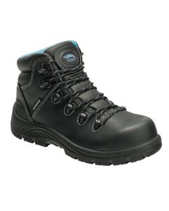 FSIA7127-6M image(0) - Avenger Work Boots Framer - Women's High Top Work Boots - Composite Toe - IC|EH|SR|PR - Black/Black - Size: 6 - D - (Regular)