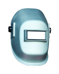 SRWS29511 image(0) - Sellstrom Welding Helmet - Passive - Nylon - Lift Front  - 2"" x 4.25" Viewing Area - Shade 10 - Ratcheting Headgear - Silver - 290 Series