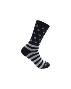 RDBBAMUSAB image(0) - Redback Boots USA Liberty Bamboo Crew Length USA Flag- Black & Grey