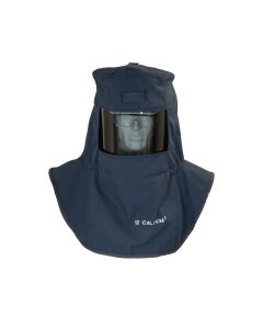 OBRLAN2ST-A1 image(0) - OBERON Hood with A1 Hard Hat Adapters - Arc Flash - 12 Cal LAN2ST Series - Color: Navy Blue - Window: True Color Grey (TCG)