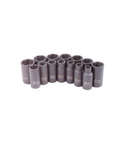 SUN316MRD image(0) - SUNEX 3/8" Dr. 16mm Semi-Deep Impact Socket