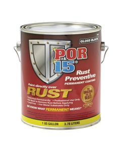 POI45301 image(0) - POR-15 INC 45301 High Performance Rust Preventive Coating, 1 gal Can, Silver, 250 to 450 sq-ft/gal Coverage