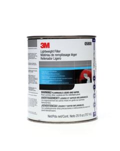 MMM5800 image(0) - 3M 05800 Lightweight Body Filler, 1 qt Can, Blue/Gray, Paste