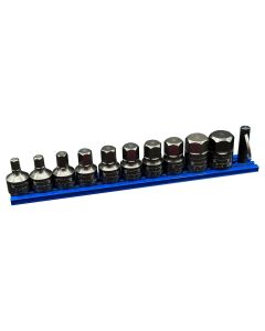 VIMIMPACT-VM6 image(0) - VIM Tools Impact Metric Hex Driver Set 10 Piece Power Or Hand Approved, 3/8 Square Drive