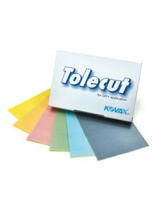 EAG1911517 image(0) - Eagle Abrasives, Inc. KOVAX Tolecut 191-1517 Stickon Sanding Sheet, 70 mm W x 114 mm L, 800 Grit, K-800 Grade, Yellow