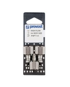 PRVERP076201P3 image(0) - Prevost ERP 076201P3 High Flow Interchange Parallel Plug on Plate, 1/4 in, Tapered FNPT, Treated Steel