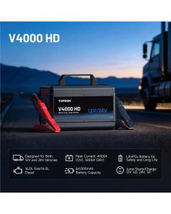 TOPV4000HD image(0) - Topdon 12V/24V 4000A Jump Starter