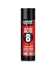 UPO0741V image(0) - U Pol Products UP0741V ACID#8 Acid Etch Primer, 450 mL, Light Gray, 48.4 sq-ft Coverage