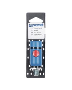 PRVURC061251CP image(0) - Prevost URC 061251CP Automotive Interchange Silicone-Free Regular Quick Coupler on Plate, 1/4 in, FNPT, Stainless Steel