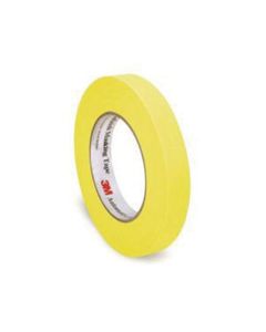 MMM6653 image(0) - 3M 06653 388N Automotive Refinishing Masking Tape, 55 m x 24 mm, 6.3 mil THK, Yellow, 388N