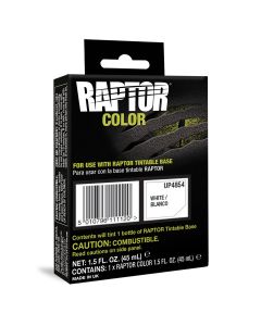 UPO4854 image(0) - U Pol Products RAPTOR UP4854 Raptor Color, 1.5 fl-oz Pouch, White, 3:1 Mixing, 30 sq-ft Coverage, 5 to 7 days Curing